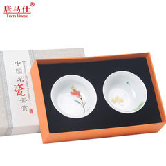 Chinese famous porcelain appreciation hand painted teacup, coffee cup features original, send foreigners to send friends birthday custom gifts Lotus