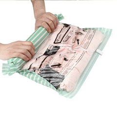 Scroll vacuum compression bag medium laundry bags thickened hand pressure sealed bag travel bag small clothes