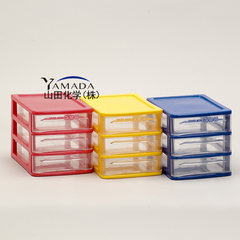 YAMADA Yamada chemical imported from Japan VM-S3 desktop small popularity 3 segment cabinets are genuine 1 Wathet