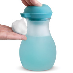 Umbra creative foam hand washing tank, European style frosted glass bottle, bathroom product press soap dispenser Blue wave 276