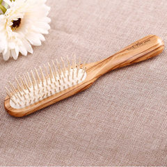 The German import riffi wooden needle long hair care comb massage airbag natural olive health comb wooden comb Natural wood color