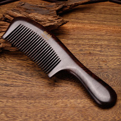 Tree new doll ebony fine tooth thick circular comb hair comb handle large household household fine tooth comb Comb with fine tooth thickening and round handle