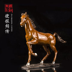 Zhu Bingren copper Qianlong eight frequency transmission copper Home Furnishing Junjie newspaper crafts ornaments decorations gifts bronze horse