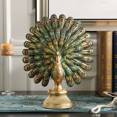 The living room decoration decoration creative peacock wine crafts high-end wedding gift money decoration in Southeast Asia