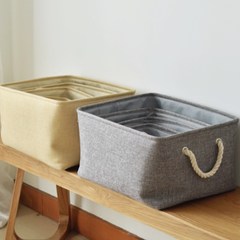 Linen storage box, clothes collection box, household toys, sundries collection bag, wardrobe, living room, bedroom store 60*50*28.5cm (extra large) Coffee