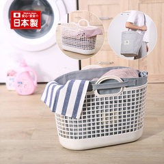 Like-it Japan imports bathroom clothes, baskets, dirty baskets, home white bags, shopping bags, canvas bags Grey clothes dirty HC-01