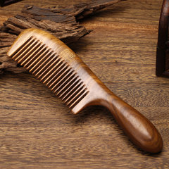 Tree new doll thick round handle large fine tooth comb comb large household health jade Tan hair comb Extra thick round handle comb