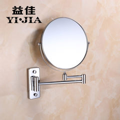 The factory sells the beauty mirror, bathroom mirror, all copper telescopic wall type double mirror, 8 inches magnified 3 times