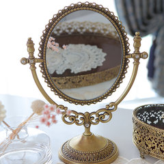 South Korea imports palace retro mirror, desktop mirror, makeup, double mirror, copper mirror