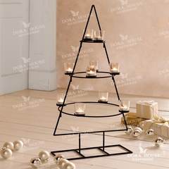 European Christmas Christmas tree, iron candlestick, Christmas tree modeling, desktop Candlestick, villa, bar, shop decoration Candlestick without candle