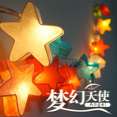 Stars stars color decorative lamp lights the room a creative 3 meters 20 lamp plug Christmas holiday lights 2.6 meter 20 lamp plug in money