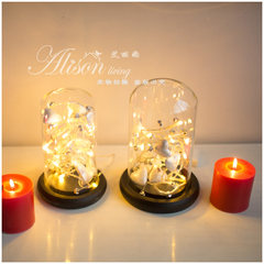 Creative LED lamp beads outdoor romantic bedroom decorating the Christmas decoration lamp battery Nightlight Light grey