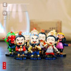 Figure three singer singer Home Furnishing cute cartoon creative jewelry desktop resin decoration gift Guan Yu
