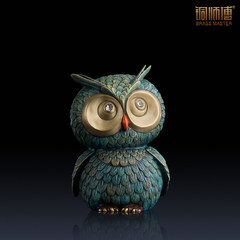 Master copper copper ornaments copper jewelry gift Home Furnishing Eagle Owl Meng creative animal ornaments Advance payment of goods shipped 60 days