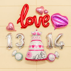 New large wedding cake, balloon wedding party, decorated balloon wedding room, decorated wedding balloon Big wedding cake Pink