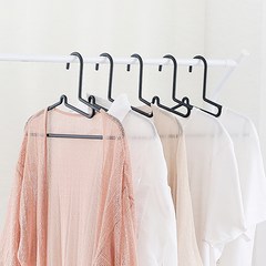 Micro nano Khaled creative simple clothes hanger hanger hanger balcony closet Sai simple admission trousers rack 5 white