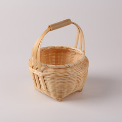 Bamboo basket mini small round basket basket dry environmental basket basket basket packaging