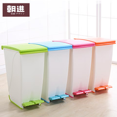 Step into the pedal trash can, home big cover, creative bathroom, kitchen, living room, bedroom, covered garbage can green
