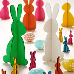 Loft49shop library dyeing large rabbit / Easter Christmas spring festival gifts / creative decorations Orange