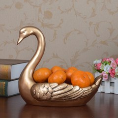 Continental retro Creative Swan ornaments fruit bowl fruit basket cute decorations wedding gift