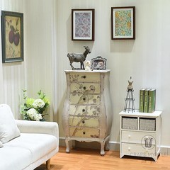 New American country garden, living room, Vase Decoration cabinet, bedroom drawer storage, retro painting cabinets 6 A