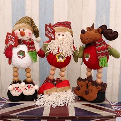 Christmas dolls, dolls, Santa Claus, snowman, deer, shop windows, children's gifts, decorations and decorations The elderly