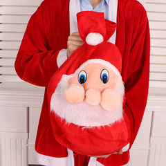 Christmas Santa backpack backpack backpack jinsirong stereo Candy Bag Gift Bag Flannelette gift bag