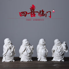 The living room decoration Home Furnishing jewelry creative ceramics Maitreya Buddha lovely gifts of modern Chinese simple TV cabinet Lucky arrival