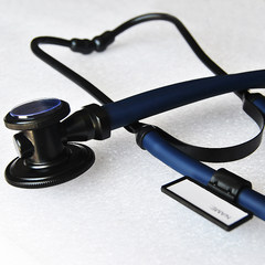 Multifunctional stethoscope, double sided stethoscope, audible fetal sound lengthened edition, luxurious black plating, indicating color
