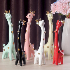 A couple of deer wedding gift creative Home Furnishing decoration ornaments are living room TV cabinet porch decorations white