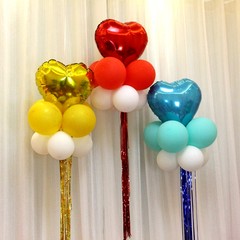 Wedding room arrangement, birthday party, decorative tassels, heart-shaped aluminum Balloon Wedding Decoration Tassel [18 inch red heart-shaped + Red + red rain]