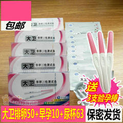 Authentic David ovulation test paper 50+ early pregnancy test 10+63 urine cup 3 package post tests.