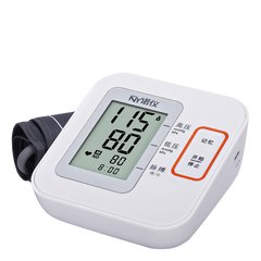 Accurate electronic measurement of blood pressure by electronic arm blood pressure meter