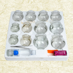 Authentic North Star Glass explosion-proof skid medical cupping thickened scraping cupping pulls irrigation slimming regimen