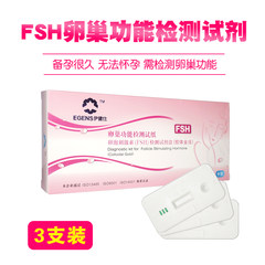 FSH test of ovarian function test, hormone assisted detection of premature aging, ovulation abnormalities, prepared three pregnancy