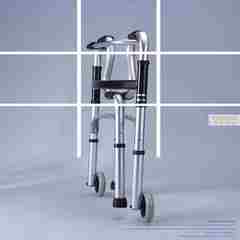 At the Aluminum Alloy wheeled walker disabled elderly man quadropods Walker Walker said. Light grey