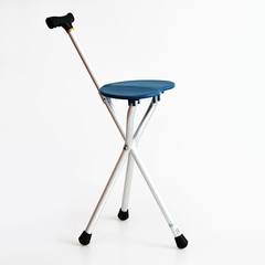 Is sitting with light stick stick stool chair antiskid foot crutch stool elderly elderly three fold help Claret