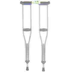 The elderly elderly disabled cane cane cane axillary crutches crutches Aluminum Alloy stainless steel skid Walker white
