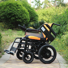 Motorized wheelchair 201D, disabled elderly, four wheel armrest, folding single handed rough wheel hub, national parcel post
