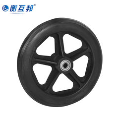 Heng Hubang special front universal wheel Pu rubber wheels wheelchair small accessories durable wheels on a small