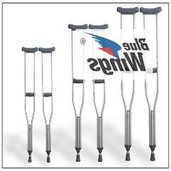 Stick slip fracture telescopic cane axillary crutches elderly with crutches eight rod Walker children crutch white