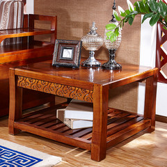 Solid wood tea table, Manchurian ash angle, several modern Chinese simple sofa side, several moving several living room solid wood furniture JJ04