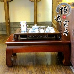 Japanese shipping antique tatami wood tea table table table table window window tatami platform and table Other areas 60*60*28 Ready