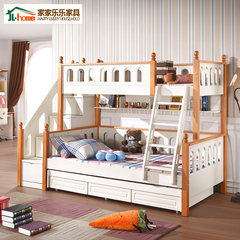 The composite bed wood children bed bunk bed double bed on the bed of solid wood furniture Tuochuang two bed 1200mm*1900mm Double bed + + [Tuochuang ladder cabinet] More combinations