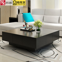 Large-sized apartment Su off furniture simple modern living room coffee table tea table table side several TV cabinet combination Ready 110*110*37cm