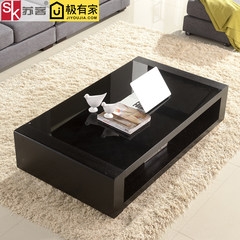 Su guest small unit coffee table, glass living room, simple modern dining table, Nordic TV cabinet combination suite furniture Ready 130*70*37cm
