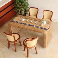The new rattan balcony table table living room tables and chairs combined tatami Kung Fu tea table table table calligraphy customization platform Naked wedding age Ready