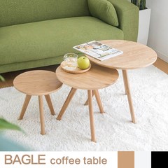 BAGLE coffee table Nordic solid tea table, office workers, white-collar coffee, fashion side table Assemble A small black