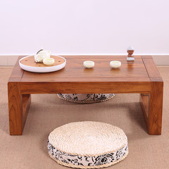 The old elm wood table table tatami tea table table table table tatami Piaochuang simple small Kang Table white Ready