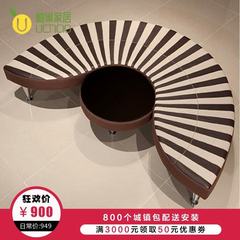 Creative fan-shaped coffee table, modern minimalist fashion, personalized leisure furniture, fashion creative living room combined tea table Ready Other areas 70*70*30
